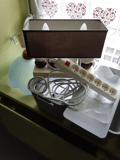 Lustre plus lampe abat-jour et multiprise avec interrupteur 15 Dompaire (88)