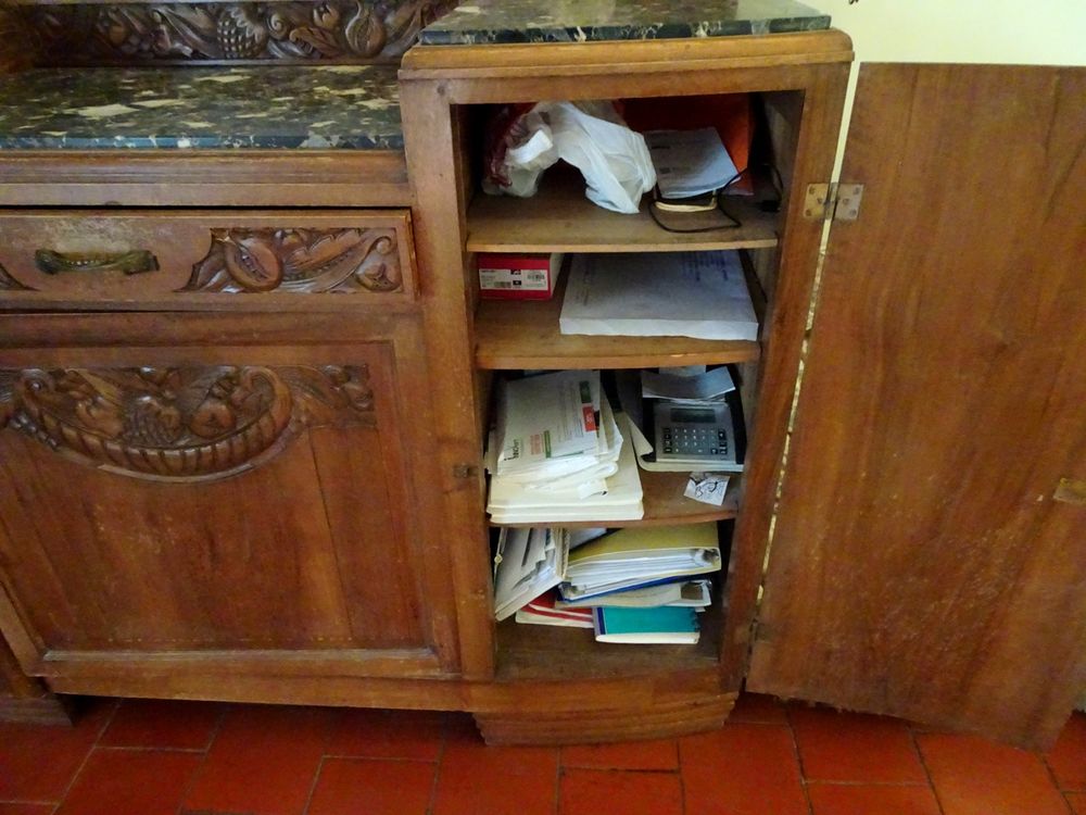 Meuble de rangement buffet art d&eacute;co + glace Meubles