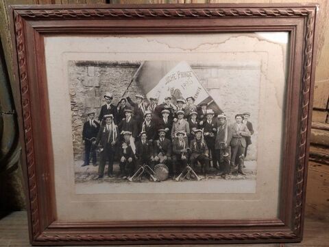 Photographie Encadrée Conscrits Luché-Pringé 1925 80 Loches (37)
