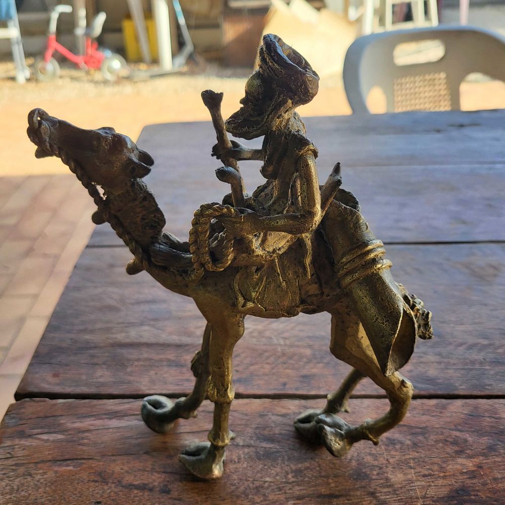 statut africaine en bronze 