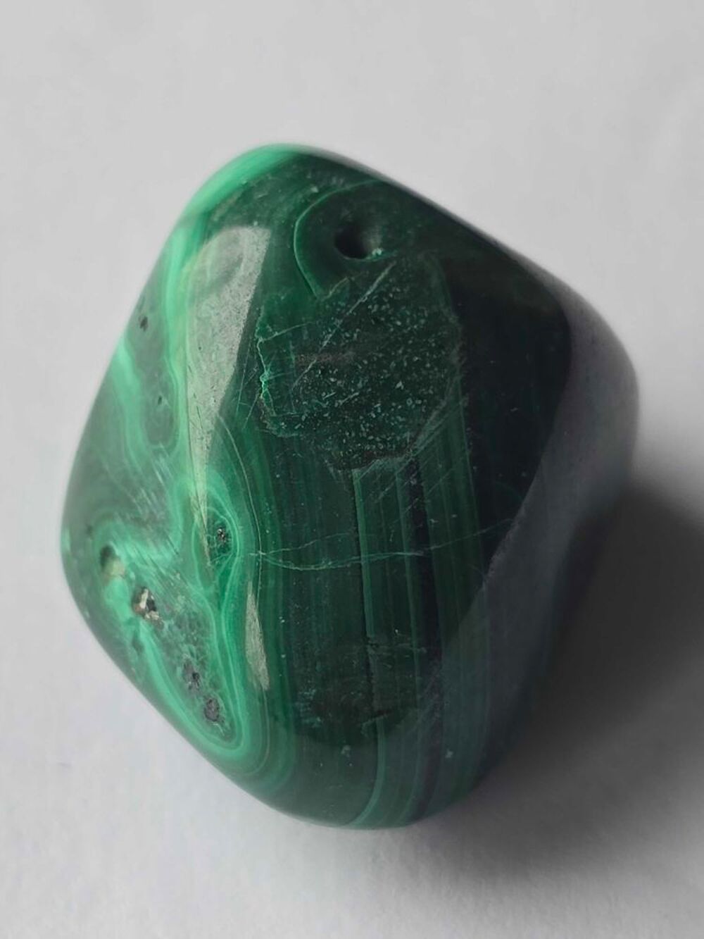 Pierre Roul&eacute;e Malachite du Katanga-Min&eacute;ral 12g 