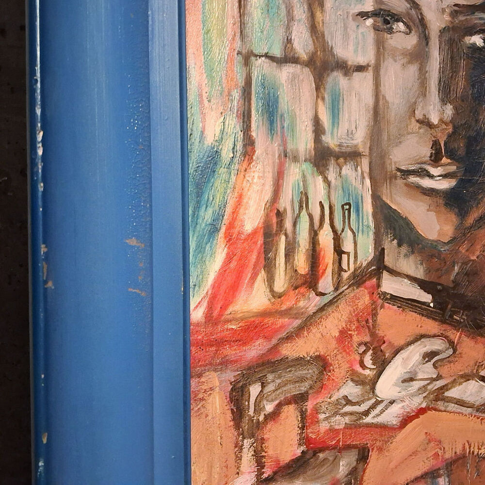 Gros tableau, peinture + cadre Décoration