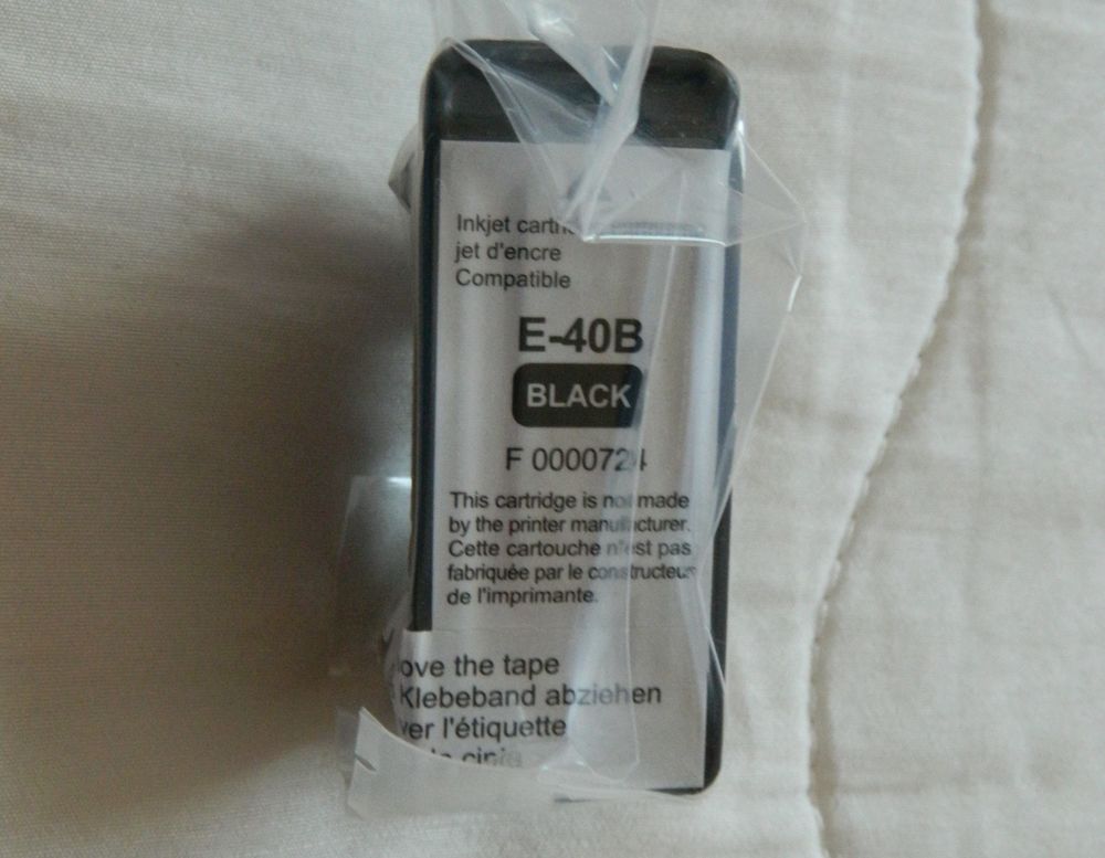Cartouche encre noire compatible imprimante Epson T040 Matériel informatique