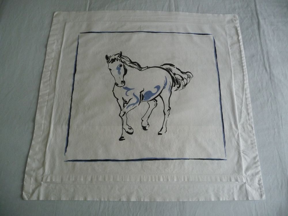 Taie oreiller grandes dimensions motif cheval Décoration