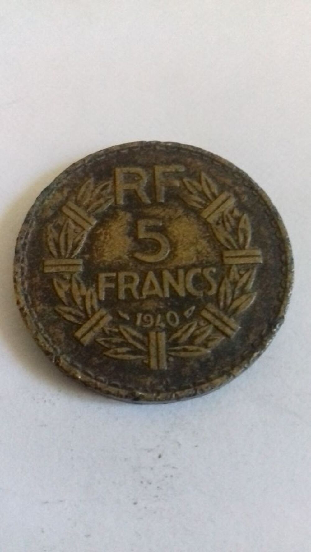 Pi&egrave;ce de 5F 1940 