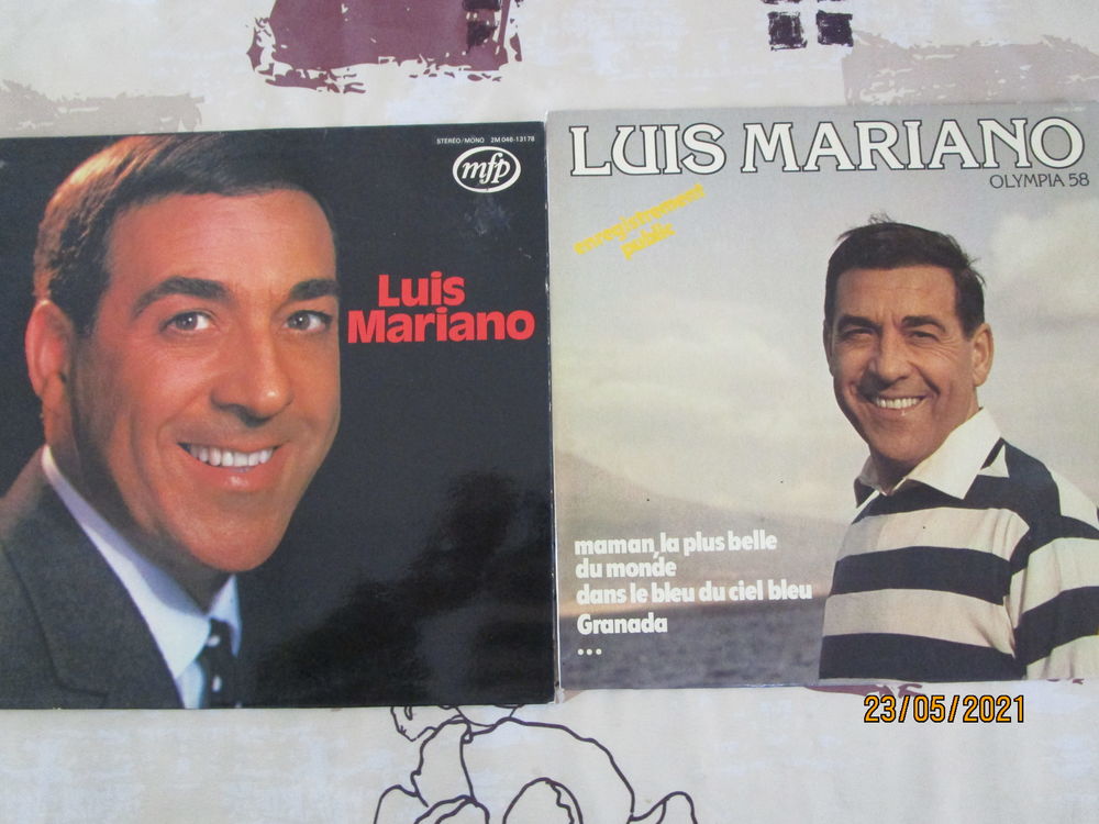 lot de deux vinyle de LUIS MARIANO CD et vinyles