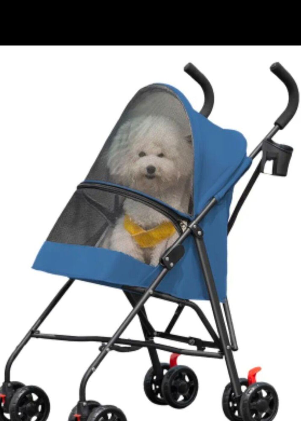   chariot bleu pour animaux de compagnie 