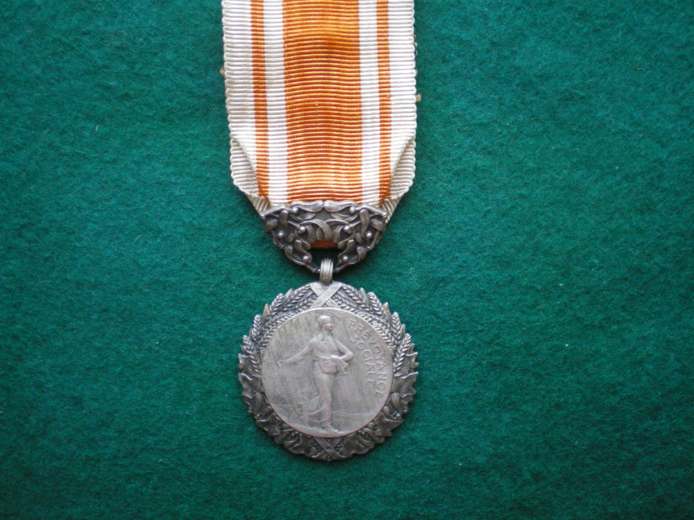 M&eacute;daille d'Honneur de la Pr&eacute;voyance Sociale. 