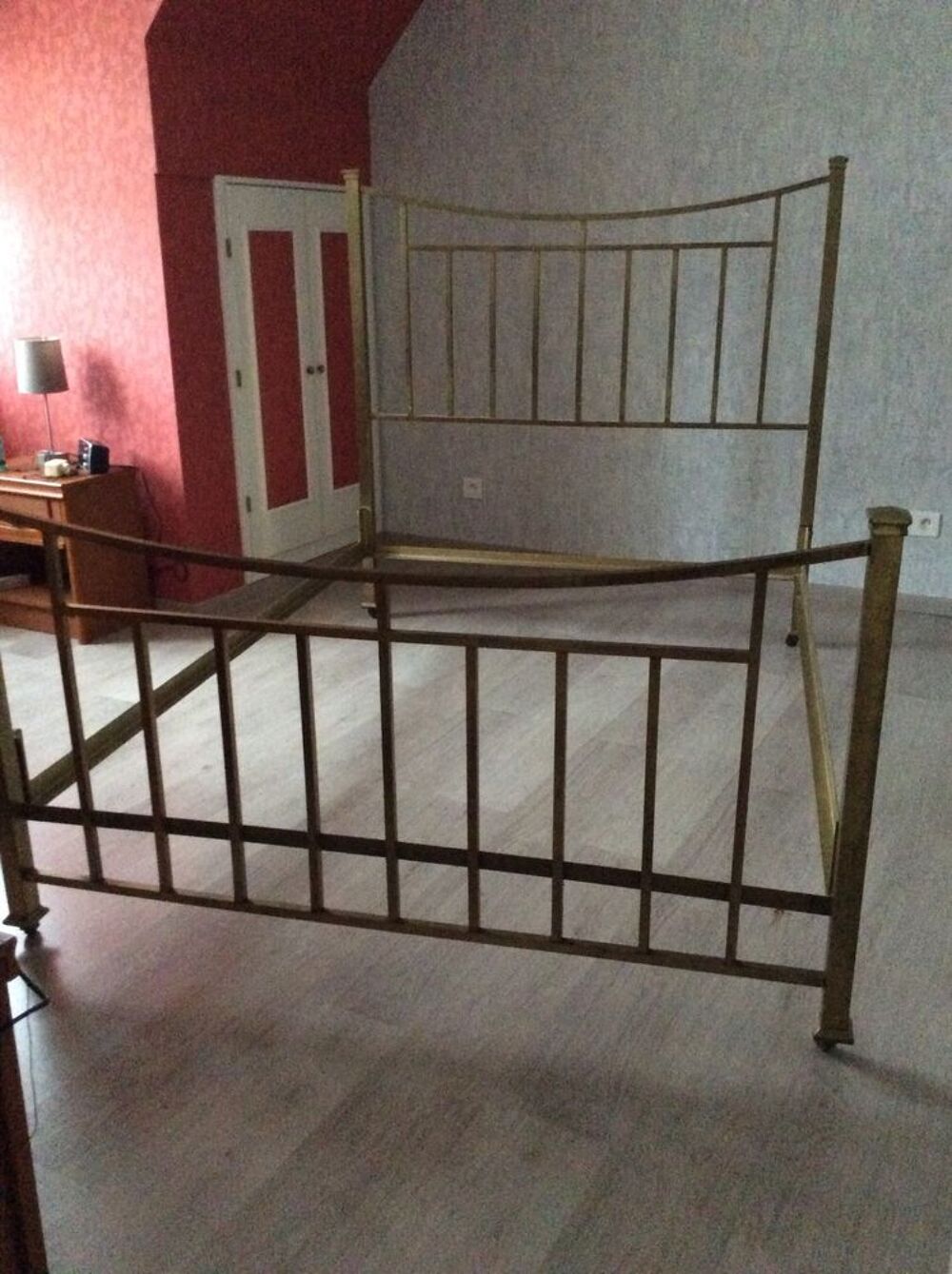 Lit laiton avec possibilit&eacute; sommier et matelas Meubles