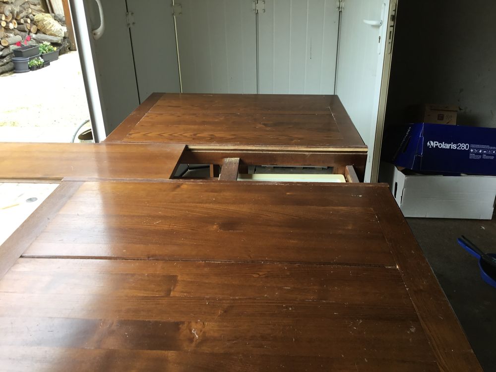 Table &agrave; volets plus rangement Electroménager