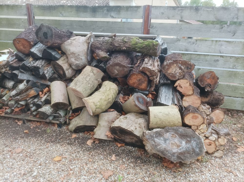 Bois de chauffage a finir Jardin