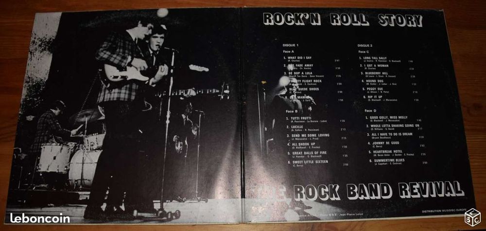 ROCK N ROLL STORY -2 X 33 TRS ..LUCILLE CD et vinyles