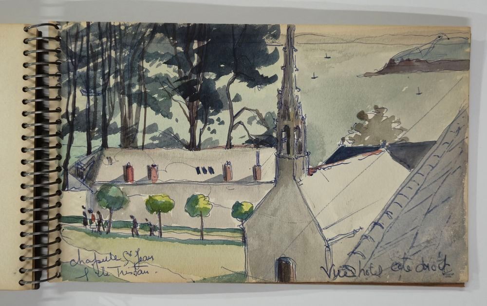 Suzanne GU&Eacute;GUEN (1900-1979) Carnet de route d'une randonn&eacute;e 