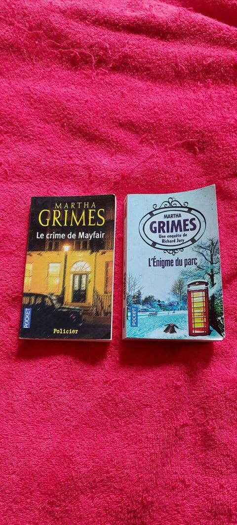 Ventes 2 romans policiers de Martha Grimes 5 Paris 12 (75)