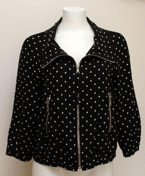 Veste pois noir & blanc GEORGES RECH T.40 Fr 70 Issy-les-Moulineaux (92)