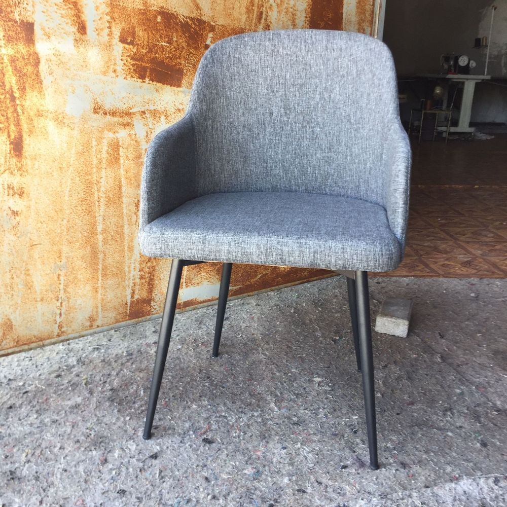 CHAISES ARIA EN TISSUS KOTON COULEUR GRIS Meubles