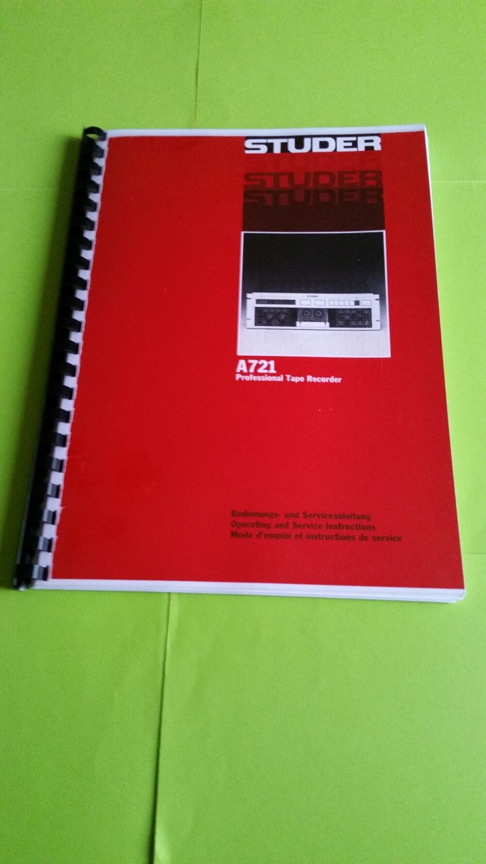A 721 STUDER Audio et hifi