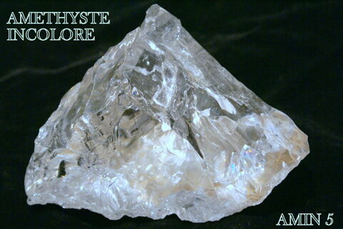 AMETHYSTE INCOLORE -MINERAUX DE COLLECTION 20 Saint-Mdard (16)