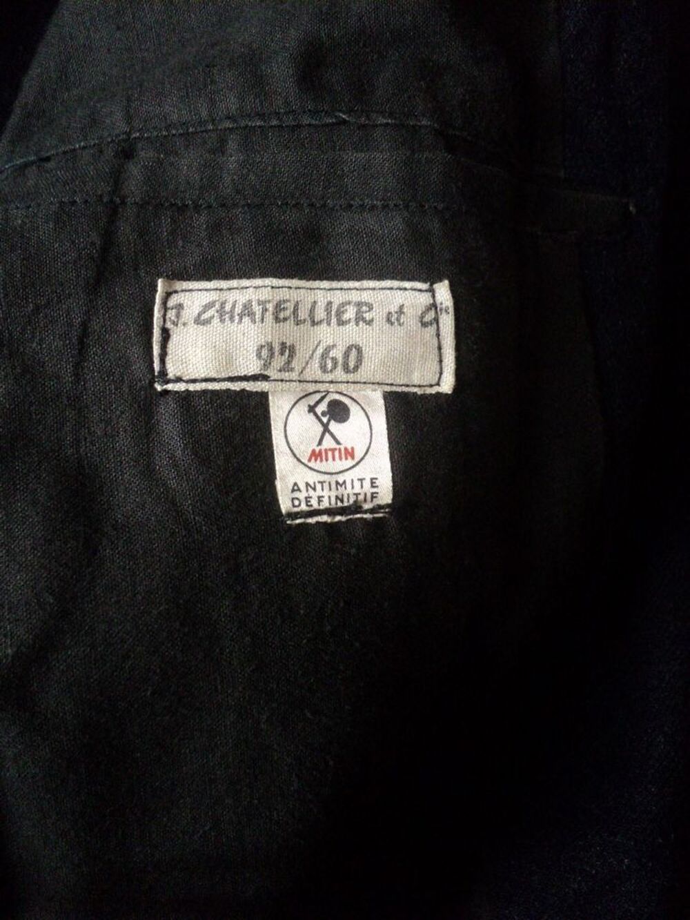 Veste Militaire Arm&eacute;e de l'air J. Chatellier &amp; Cie 92/60 