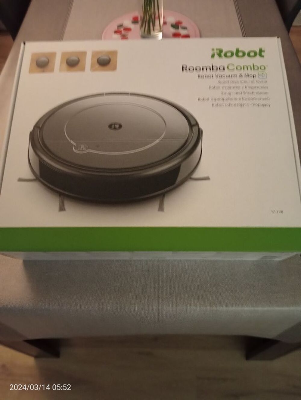 Aspirateur/Laveur iRobot Roomba Combo Neuf Electroménager