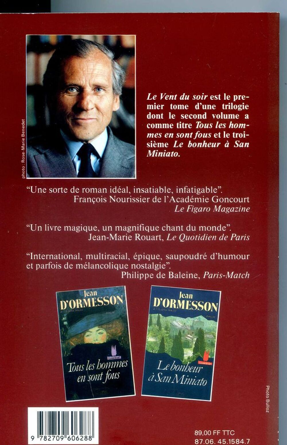 Le vent du soir Livres et BD
