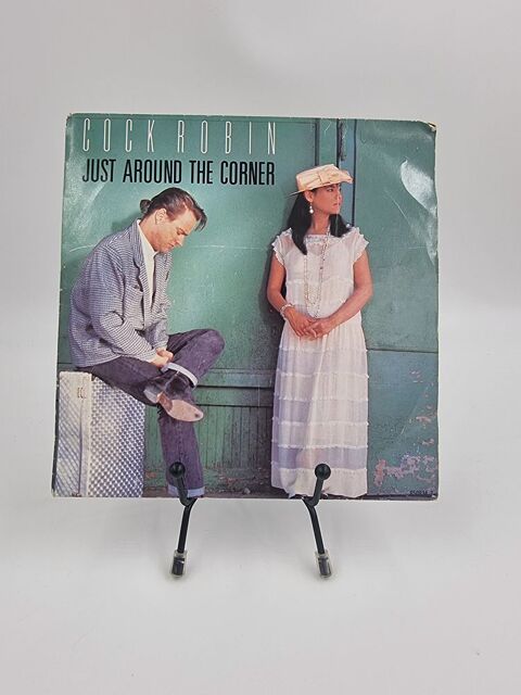 Vinyle 45 tours Cock Robin : Just Around the Corner avec fou 4 Vulbens (74)