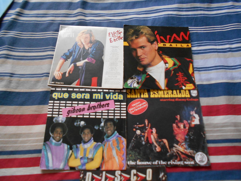 Disques vinyls 45 tours disco ann&eacute;es 80 CD et vinyles