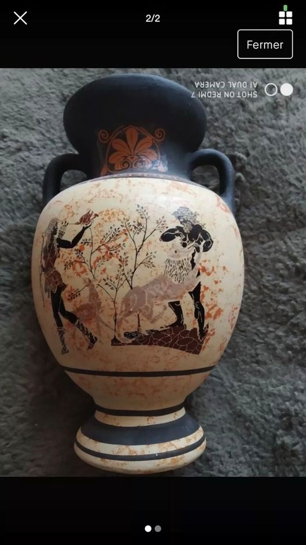 jolie vase amphore grecque ancien Dcoration