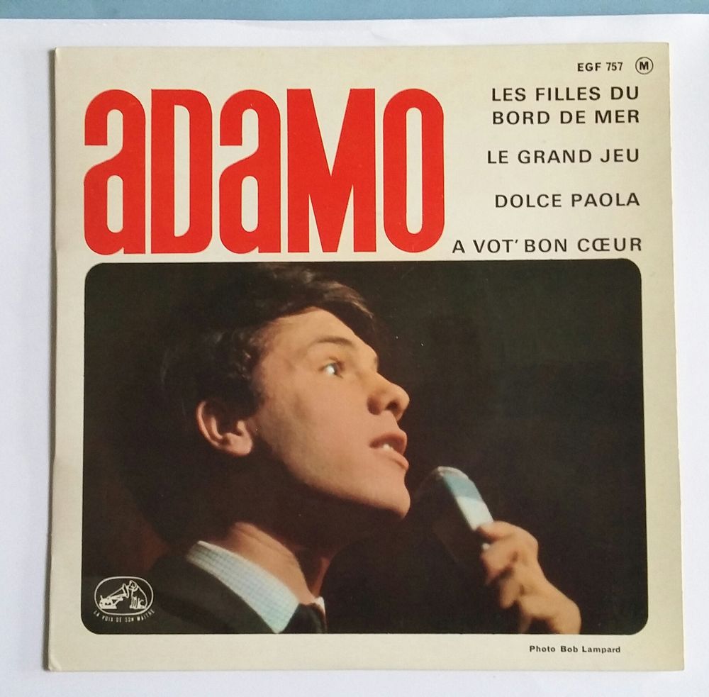 Vinyle : Adamo : 45 tours : 4 titres CD et vinyles