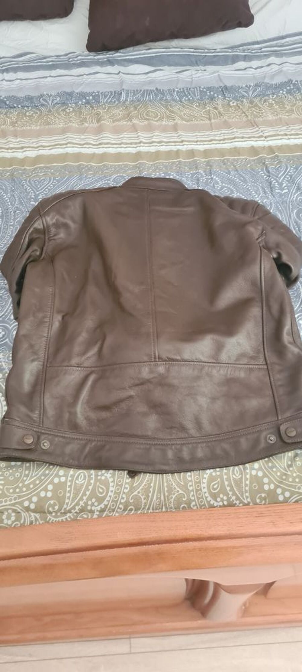 VESTE CUIR MOTO POUR HOMME RTS V�tements