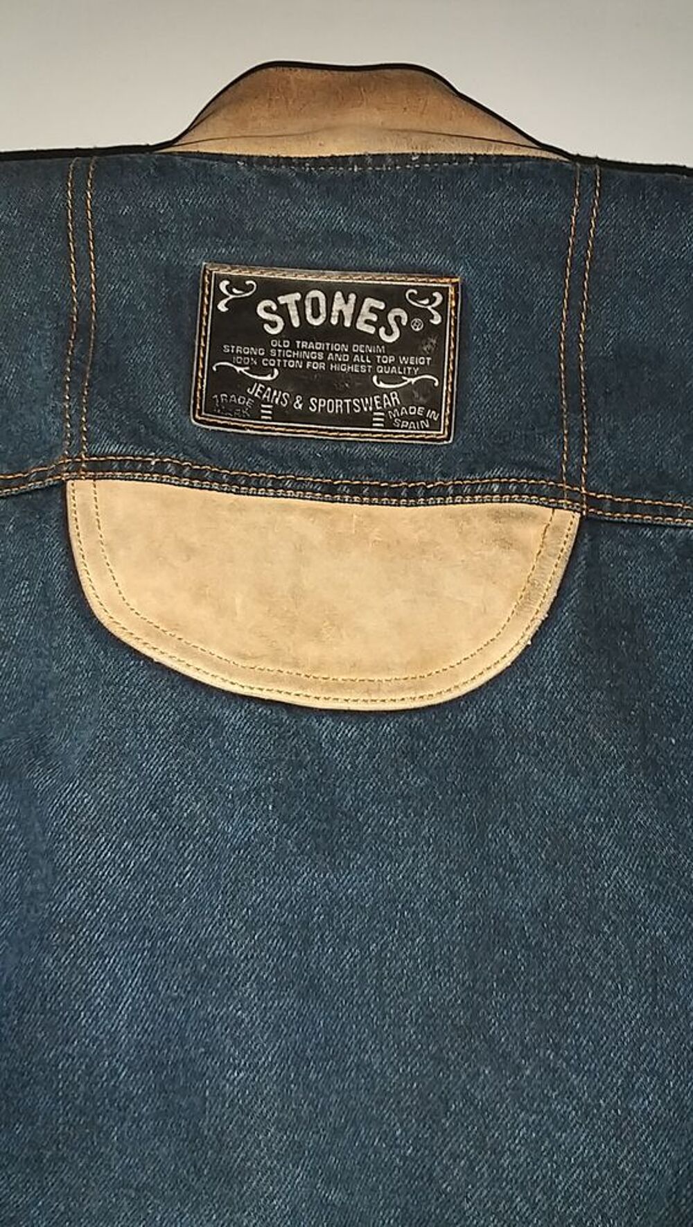 Blouson Homme Jean's Vintage " COLLECTOR " Marque STONES Vêtements