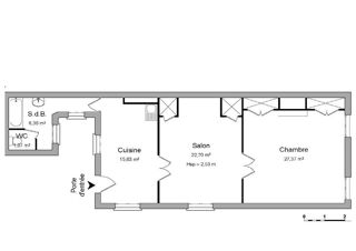  Appartement  louer 2 pices 71 m