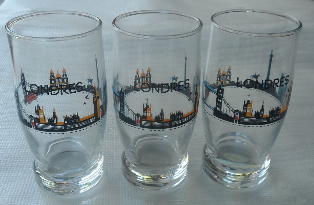 Verres &agrave; eau cocktail d&eacute;cor LONDRES
S&eacute;rie sp&eacute;ciale num&eacute;rot&eacute;e 