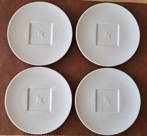 lot de 4 soucoupes nespresso blanche diamètre 15 cm 4 Carnon Plage (34)