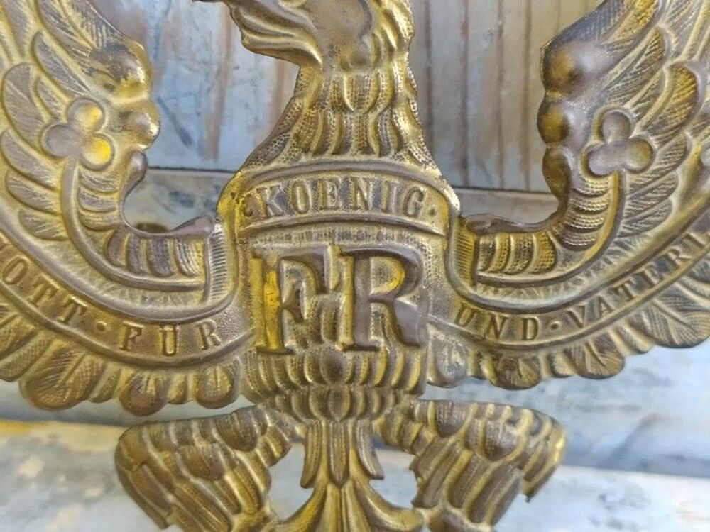 Aigle Insigne Plaque de casque Allemand 14-18 WW1 