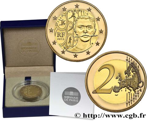2 euro Commémorative France 2013  PIERRE DE COUBERTIN   (cof 79 Versailles (78)