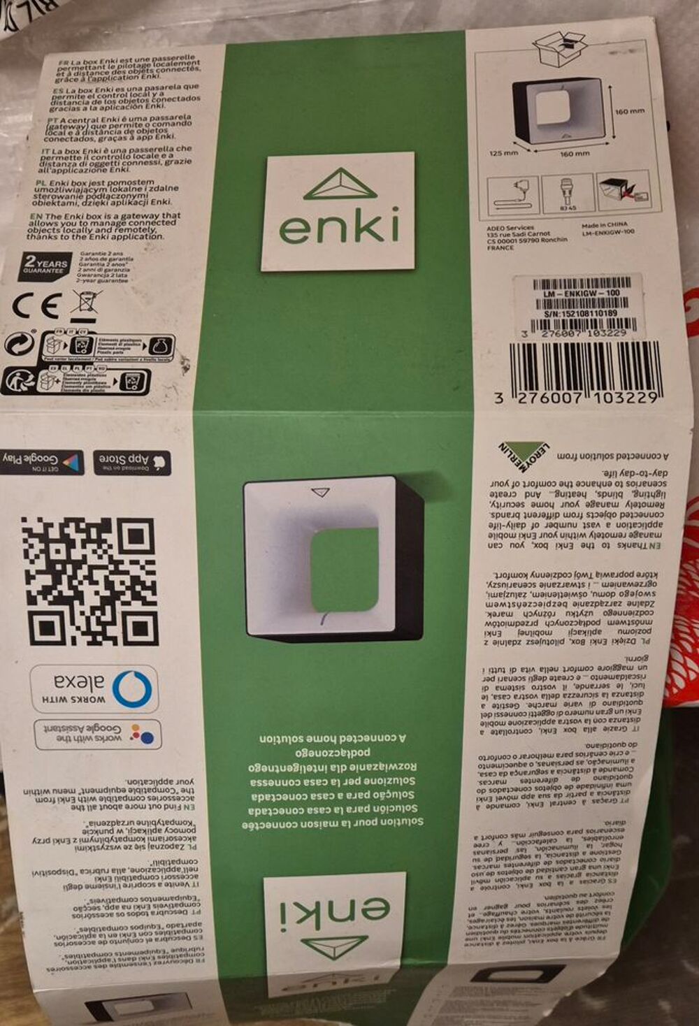 Radiateur &eacute;quation connect&eacute; plus box enki Electroménager