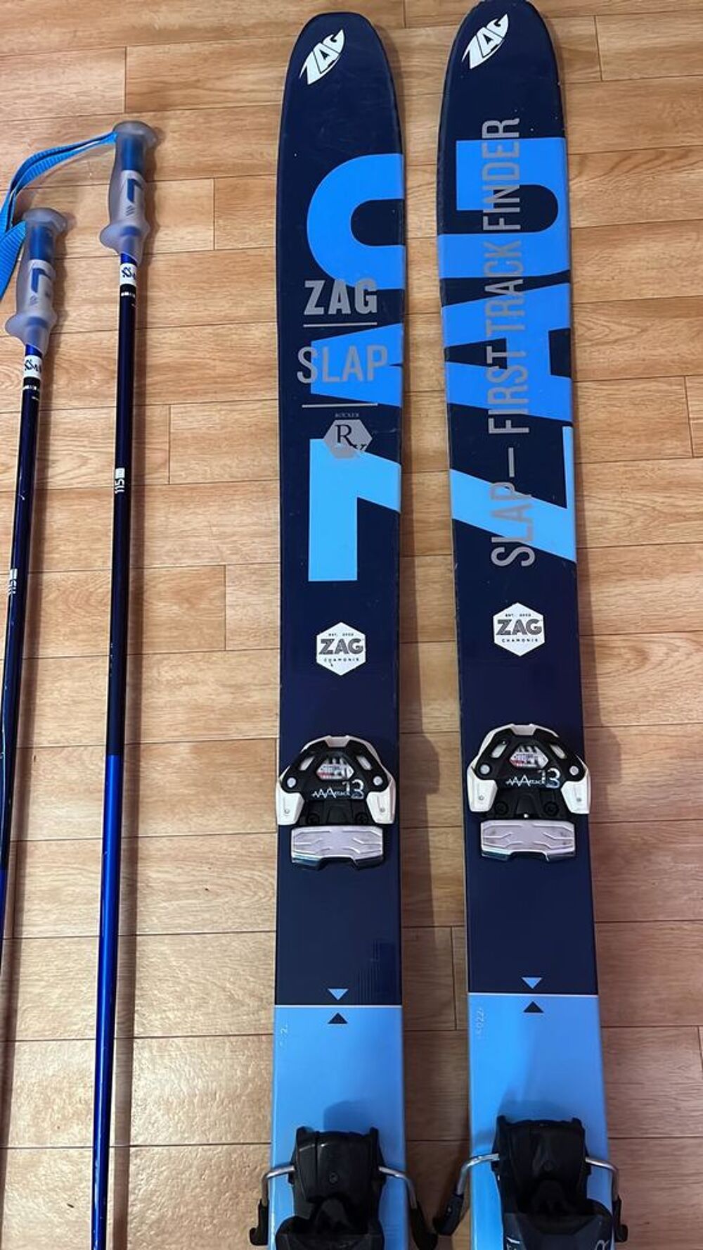 Paire de ski ZAG Slap 176cm + fixations Tyrolia Sports