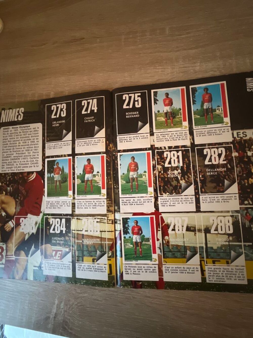 Album autocollants football "&nbsp; L&eacute;on Glowacki&nbsp;" football 1978 