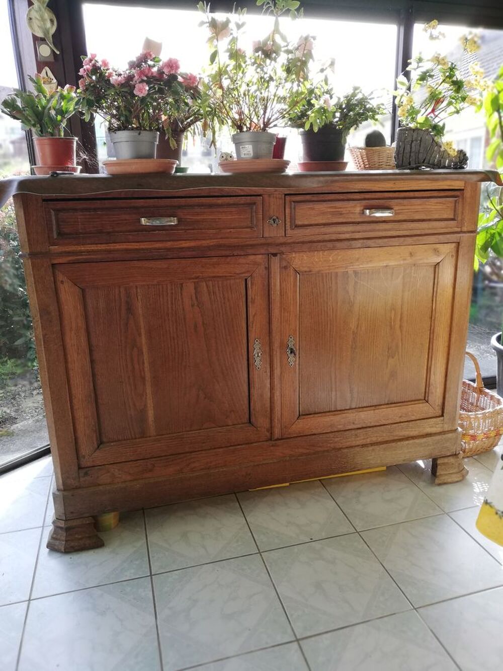 Meuble en bois de ch&ecirc;ne ancien 145x60x115 Meubles