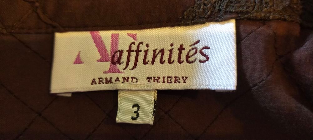 Chemisier femme marron "Affinit&eacute;s " d'Armand Thiery Vêtements