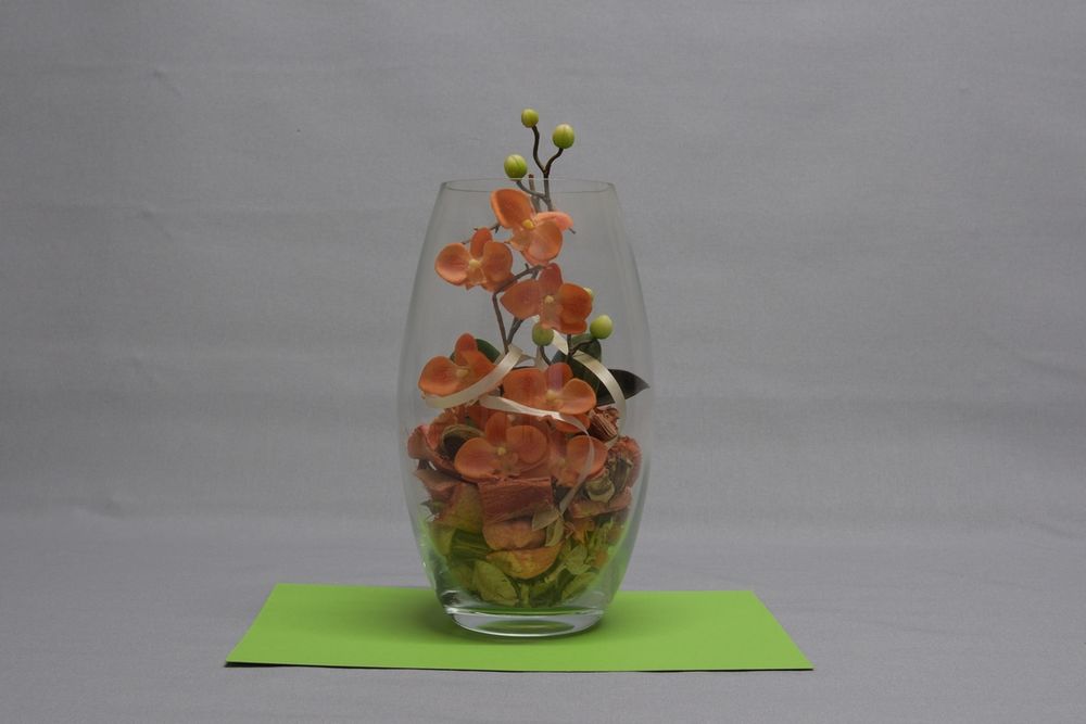 vase transparent Décoration