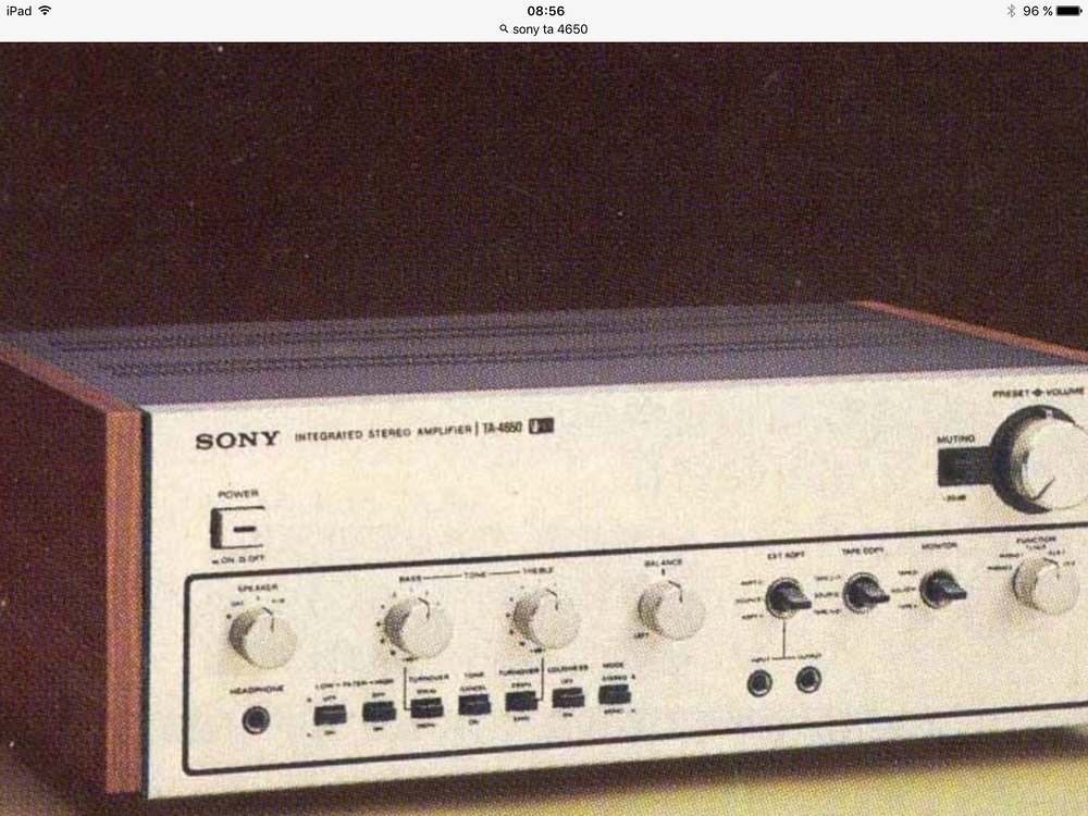 cherche ampli Sony ta 4650 v-fet Audio et hifi