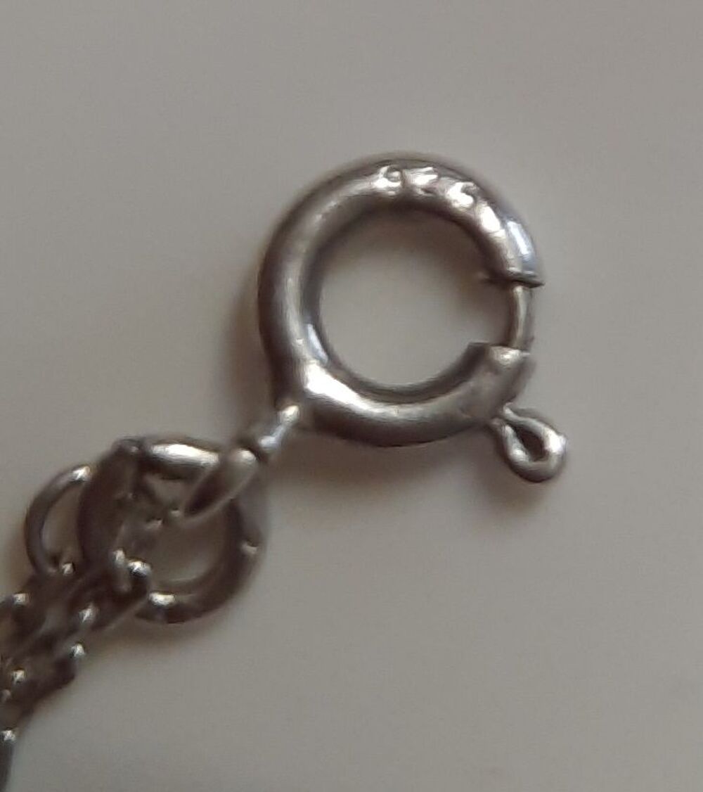 Bracelet chaine 2 rangs message Happy en argent Bijoux et montres