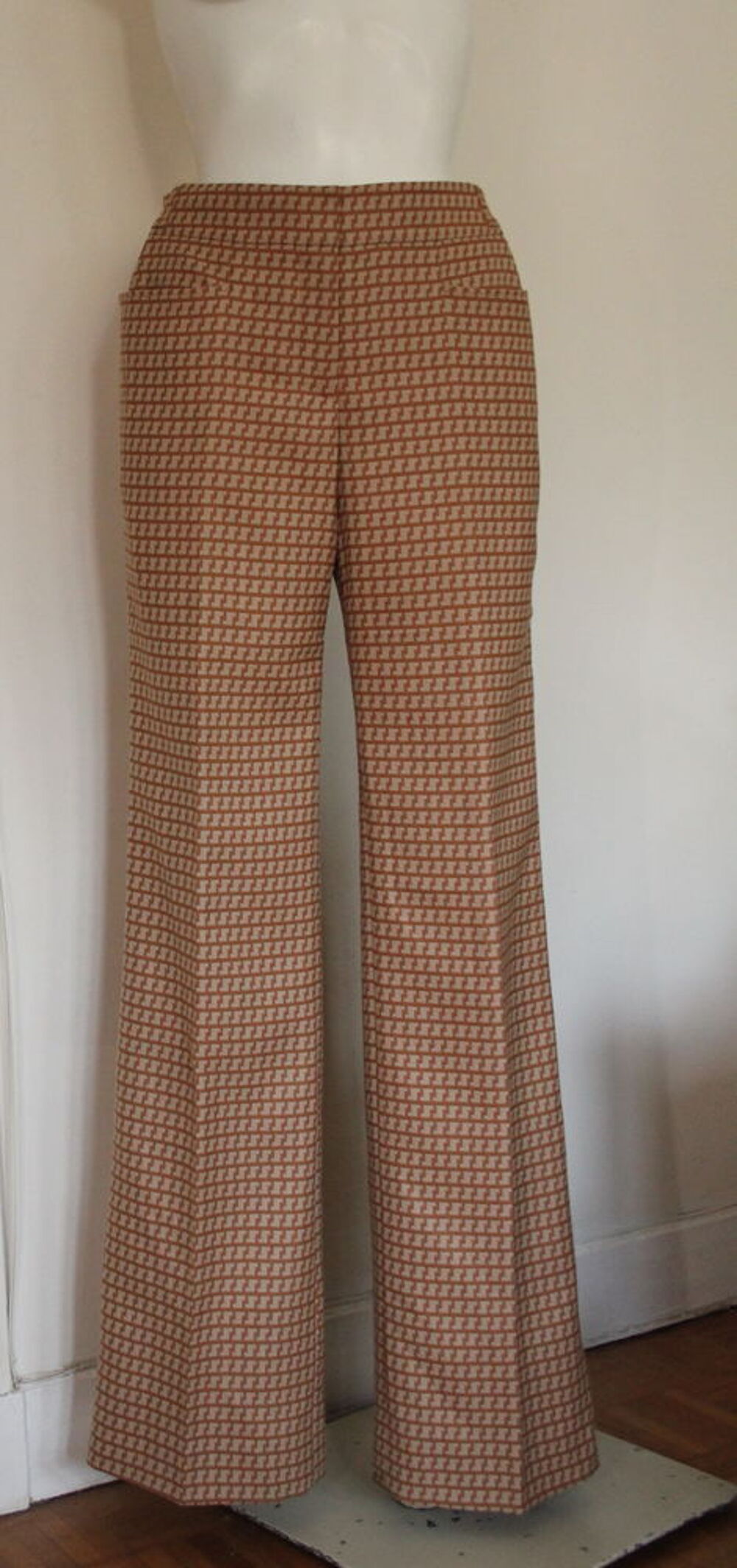 Pantalon beige motif camel STELLA MC CARTNEY T.36 FR Vêtements