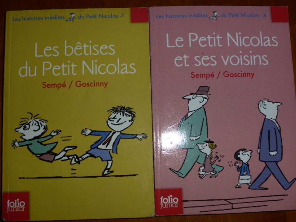 Les histoires in&eacute;dites du petit Nicolas Tomes 1 et 4 Livres et BD