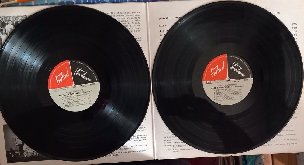 ANDRE VERCHUREB / 10 X DISQUES VYNIL 33 TOURS CD et vinyles