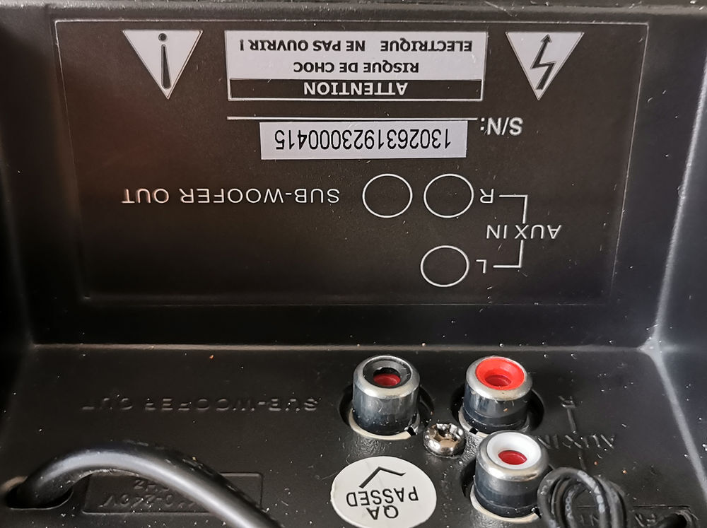 Barre de son Lazer avec tunner FM Audio et hifi