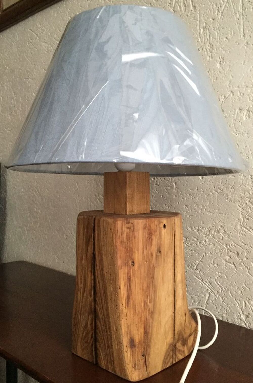 Lampe en bois ch&ecirc;ne Décoration