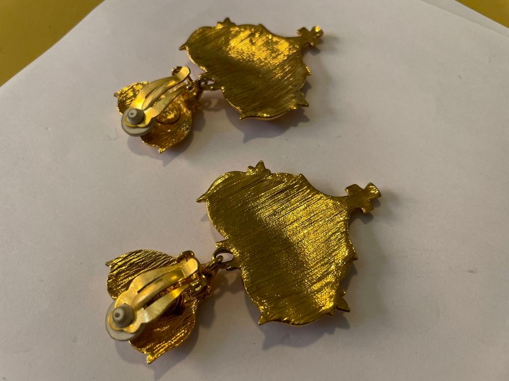 BO Clip c?ur croisillons email rose nacr&eacute; + pendant c?ur CL Bijoux et montres
